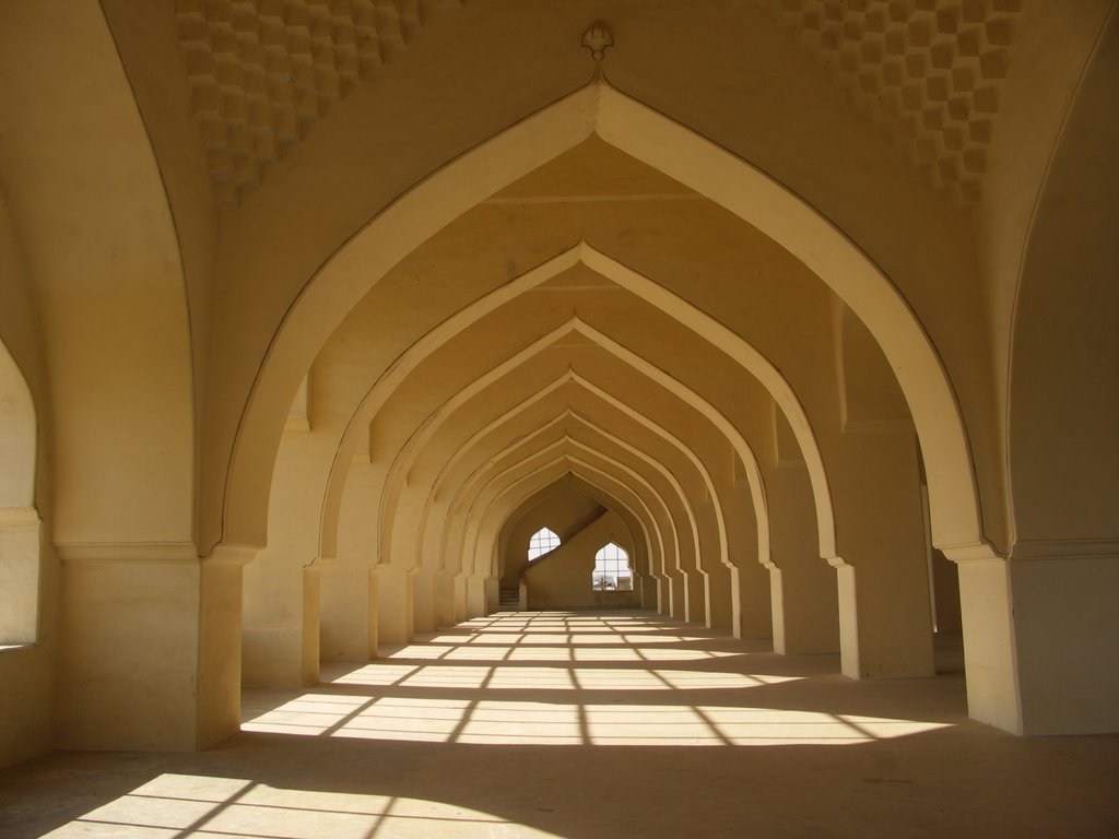 Inside View of Jama Masjid Gulbarga