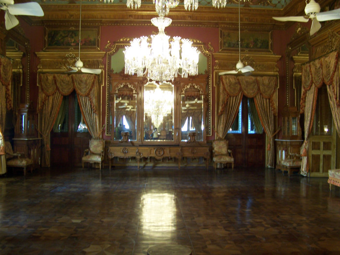 The Ballroom in Falaknuma Palace, Hyderabad